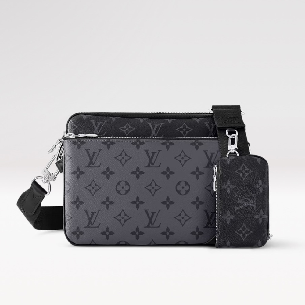 Louis Vuitton Trio Messenger Monogram Black Eclipse Bag LV M69443 - Picture 16 of 16
